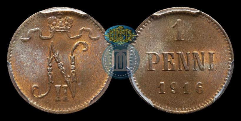 Фото 1 пенни 1916 года  