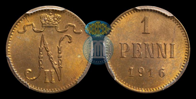 Фото 1 пенни 1916 года  