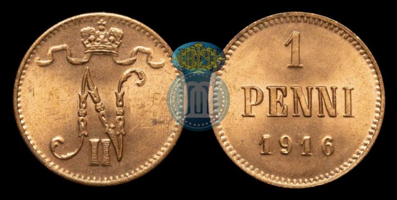 Фото 1 пенни 1916 года  