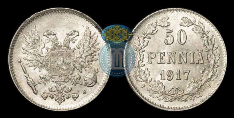 Picture 50 pennia 1917 year S 