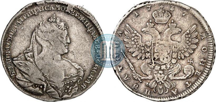Picture Poltina 1737 year  "Moscow type"