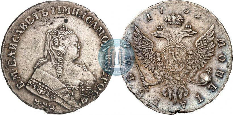 Picture 1 rouble 1751 year ММД 