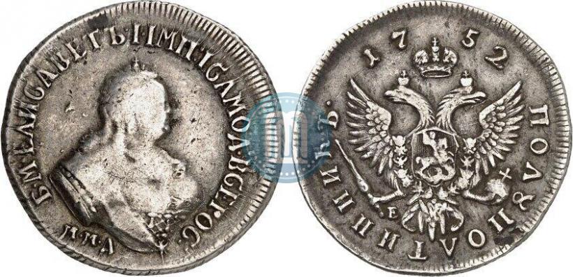 Фото Полуполтинник 1752 года ММД-Е 