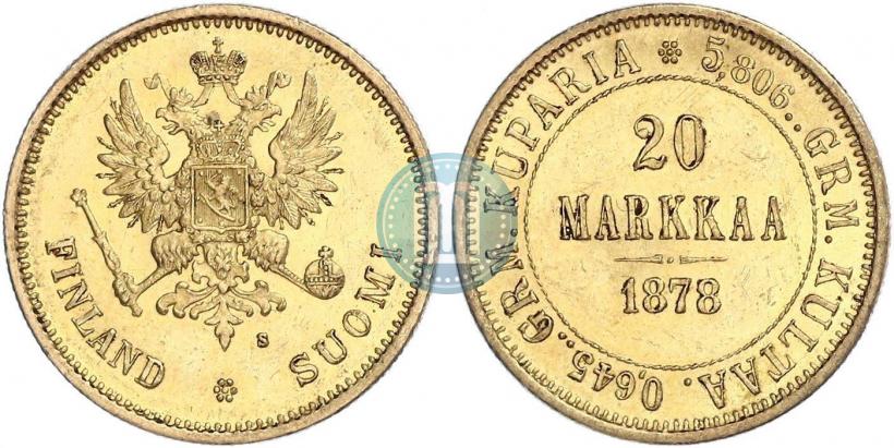 Picture 20 markkaa 1878 year S 