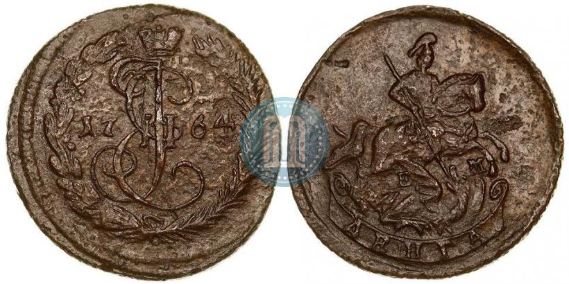 Фото Денга 1764 года ЕМ 