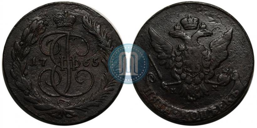Picture 5 kopecks 1765 year ММ 