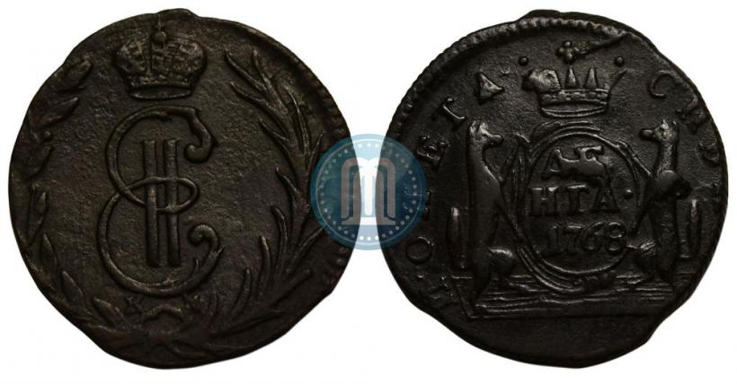 Фото Денга 1768 года КМ 