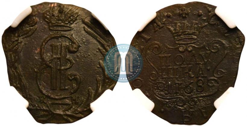 Фото Полушка 1768 года КМ 