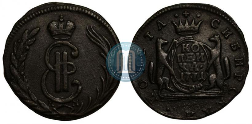 Фото 1 копейка 1771 года КМ 