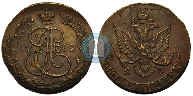Picture 5 kopecks 1782 year КМ 