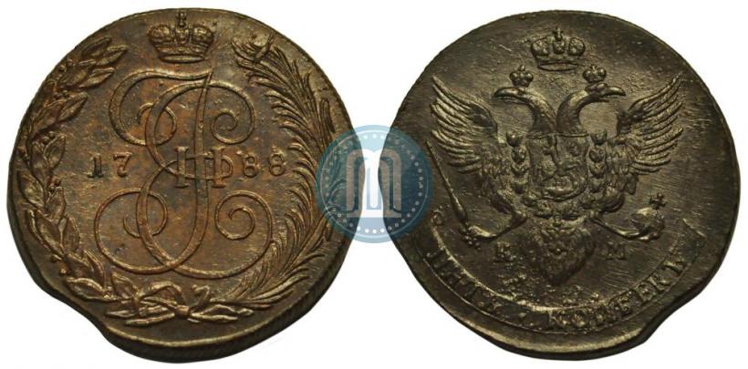 Picture 5 kopecks 1788 year КМ 