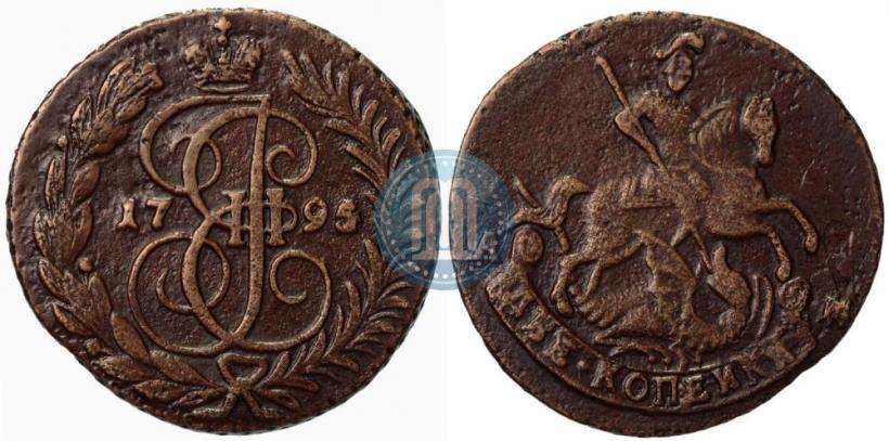 Picture 2 kopecks 1795 year АМ 