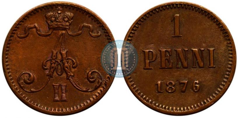 Picture 1 penni 1876 year  