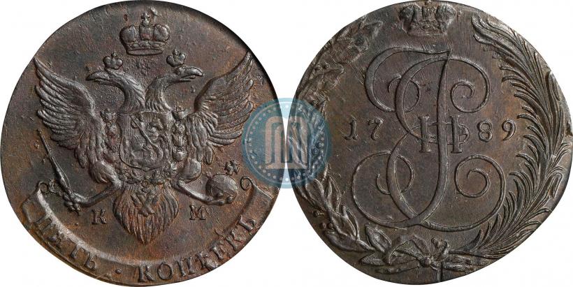 Picture 5 kopecks 1789 year КМ 