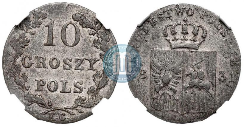 Picture 10 groszy 1831 year KG "Polish uprising"