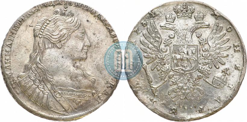 Фото 1 рубль 1734 года  "Тип 1735 года"