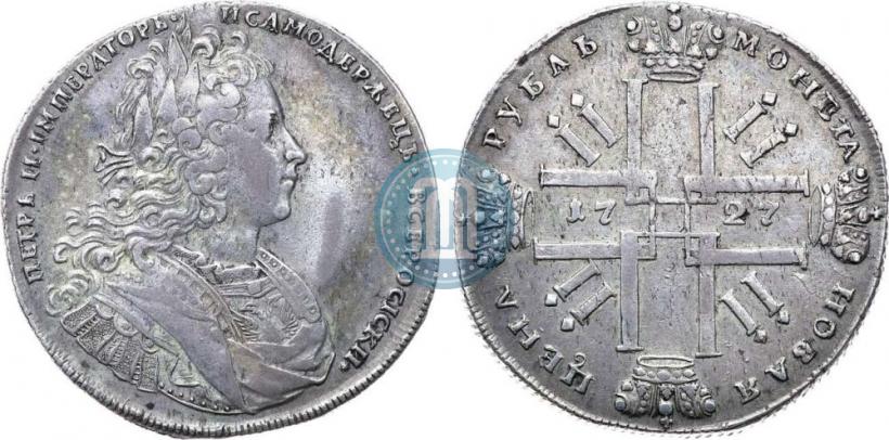 Picture 1 rouble 1727 year  "Petersburg type"