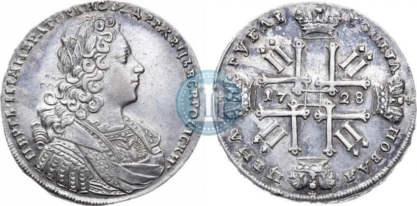 Фото 1 рубль 1728 года  "Тип 1728"