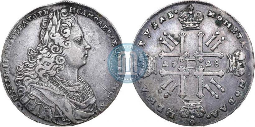 Picture 1 rouble 1728 year  "Type of 1727"
