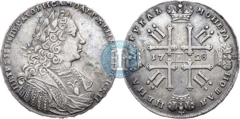Фото 1 рубль 1728 года  "Тип 1728"