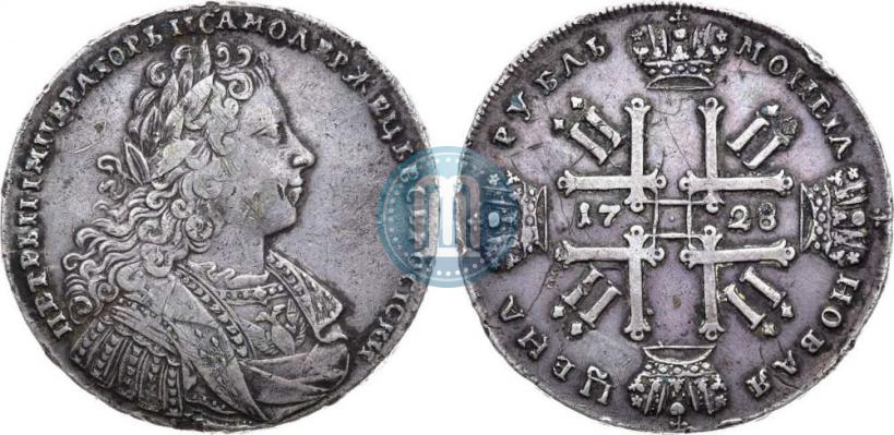 Фото 1 рубль 1728 года  "Тип 1728"