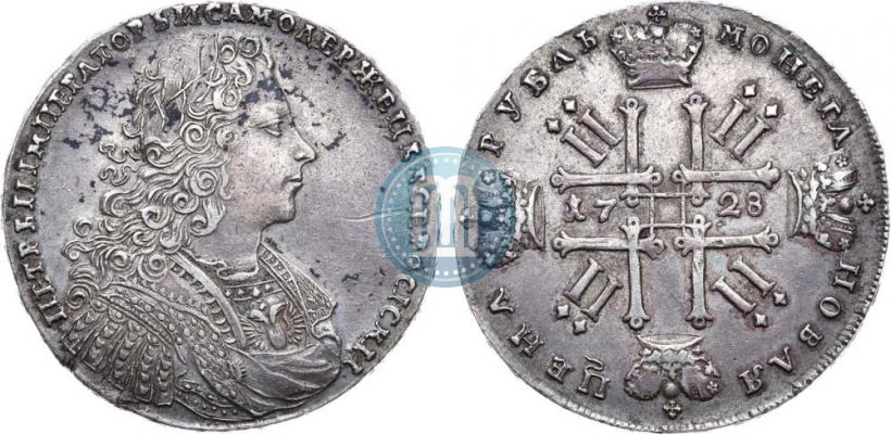 Фото 1 рубль 1728 года  "Тип 1728"