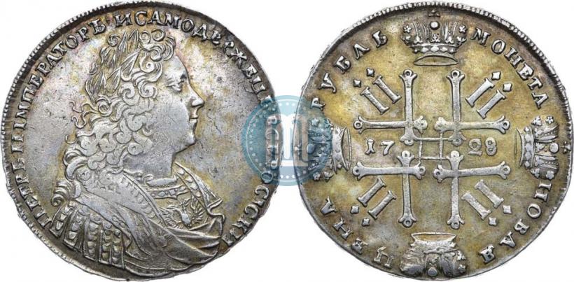 Фото 1 рубль 1728 года  "Тип 1728"