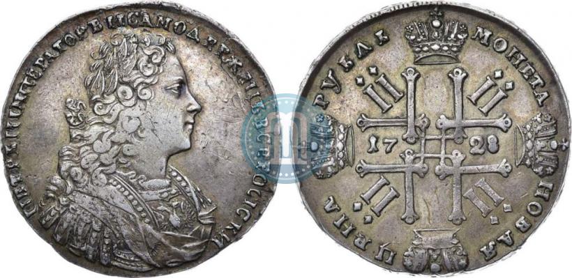 Фото 1 рубль 1728 года  "Тип 1728"