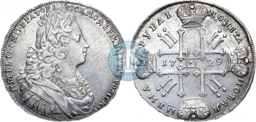 Picture 1 rouble 1729 year  "Type of 1727"