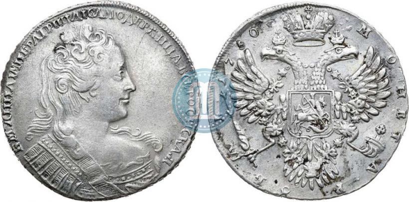 Фото 1 рубль 1730 года  