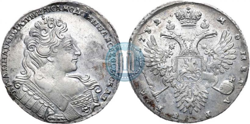 Фото 1 рубль 1732 года  