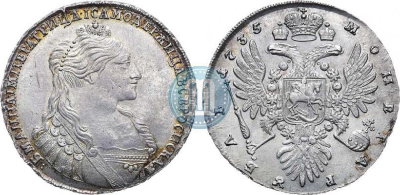 Picture 1 rouble 1735 year  