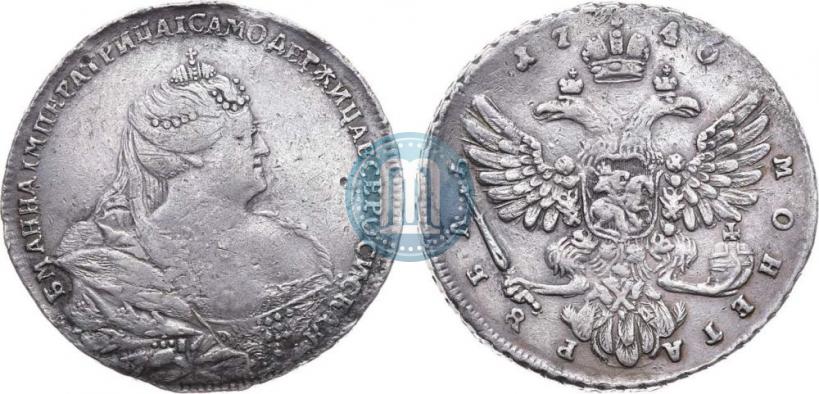 Picture 1 rouble 1740 year  "Moscow type"