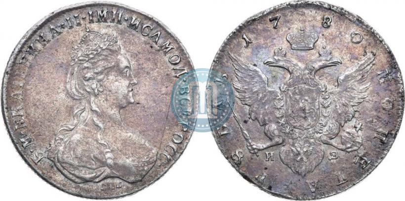 Picture 1 rouble 1780 year СПБ-ИЗ 