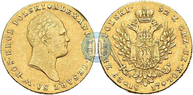 Picture 25 złotych 1817 year IB 