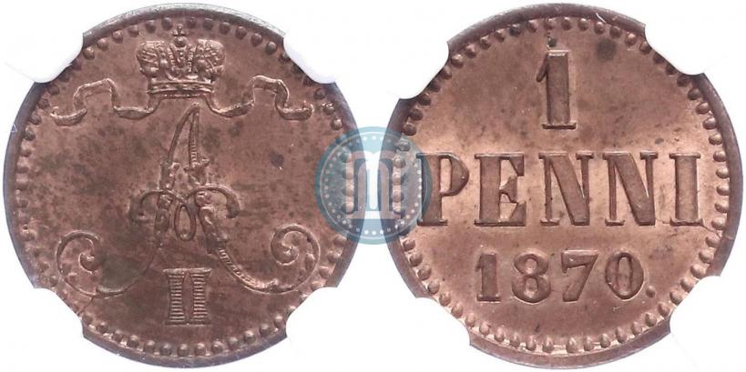 Picture 1 penni 1870 year  