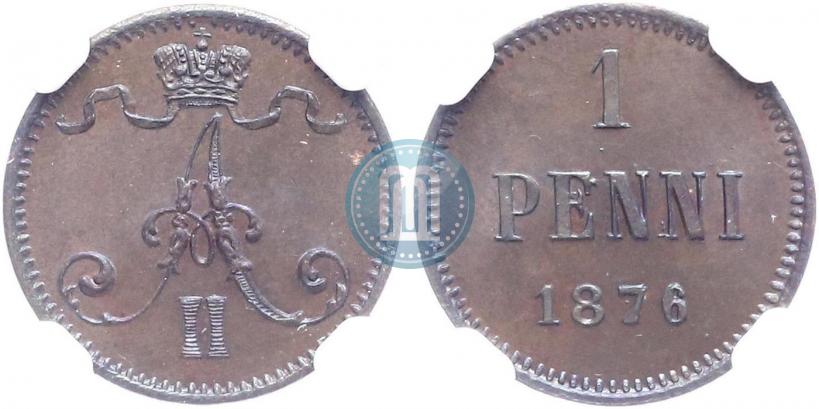 Фото 1 пенни 1876 года  