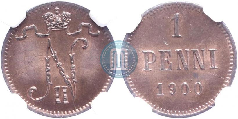 Фото 1 пенни 1900 года  