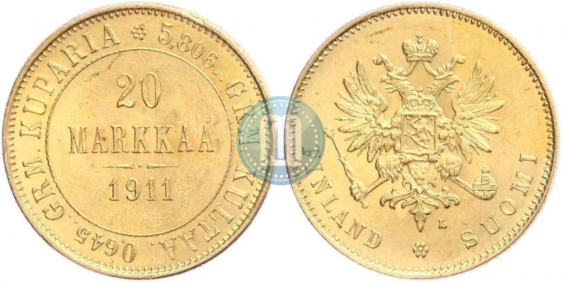 Picture 20 markkaa 1911 year L 