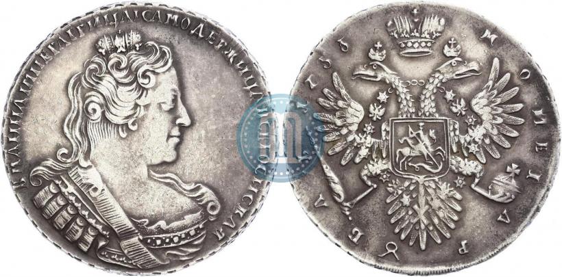 Picture 1 rouble 1733 year  