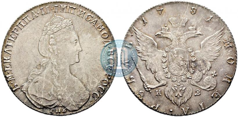 Picture 1 rouble 1781 year СПБ-ИЗ 