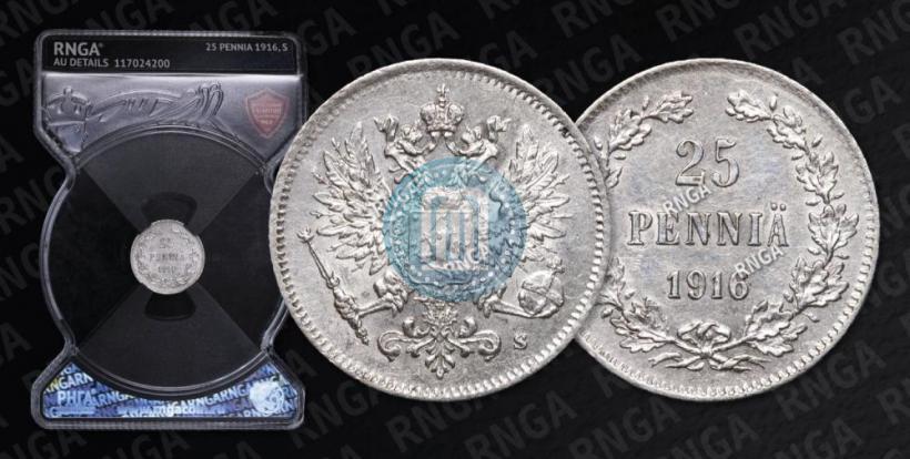 Фото 25 пенни 1916 года S 