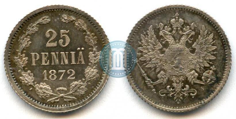 Picture 25 pennia 1872 year S 