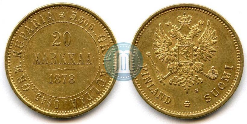 Picture 20 markkaa 1878 year S 