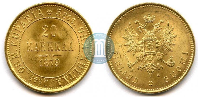 Picture 20 markkaa 1879 year S 