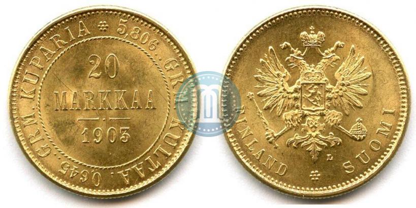 Picture 20 markkaa 1903 year L 