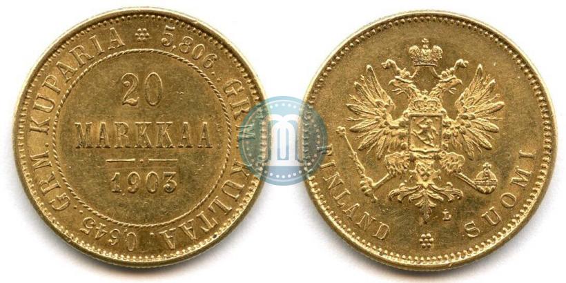 Picture 20 markkaa 1903 year L 
