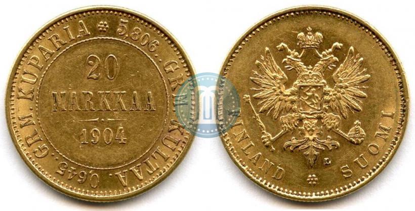 Picture 20 markkaa 1904 year L 