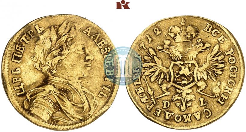 Picture 1 ducat 1712 year D-L-G 