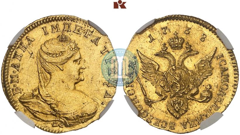 Picture 1 ducat 1738 year  